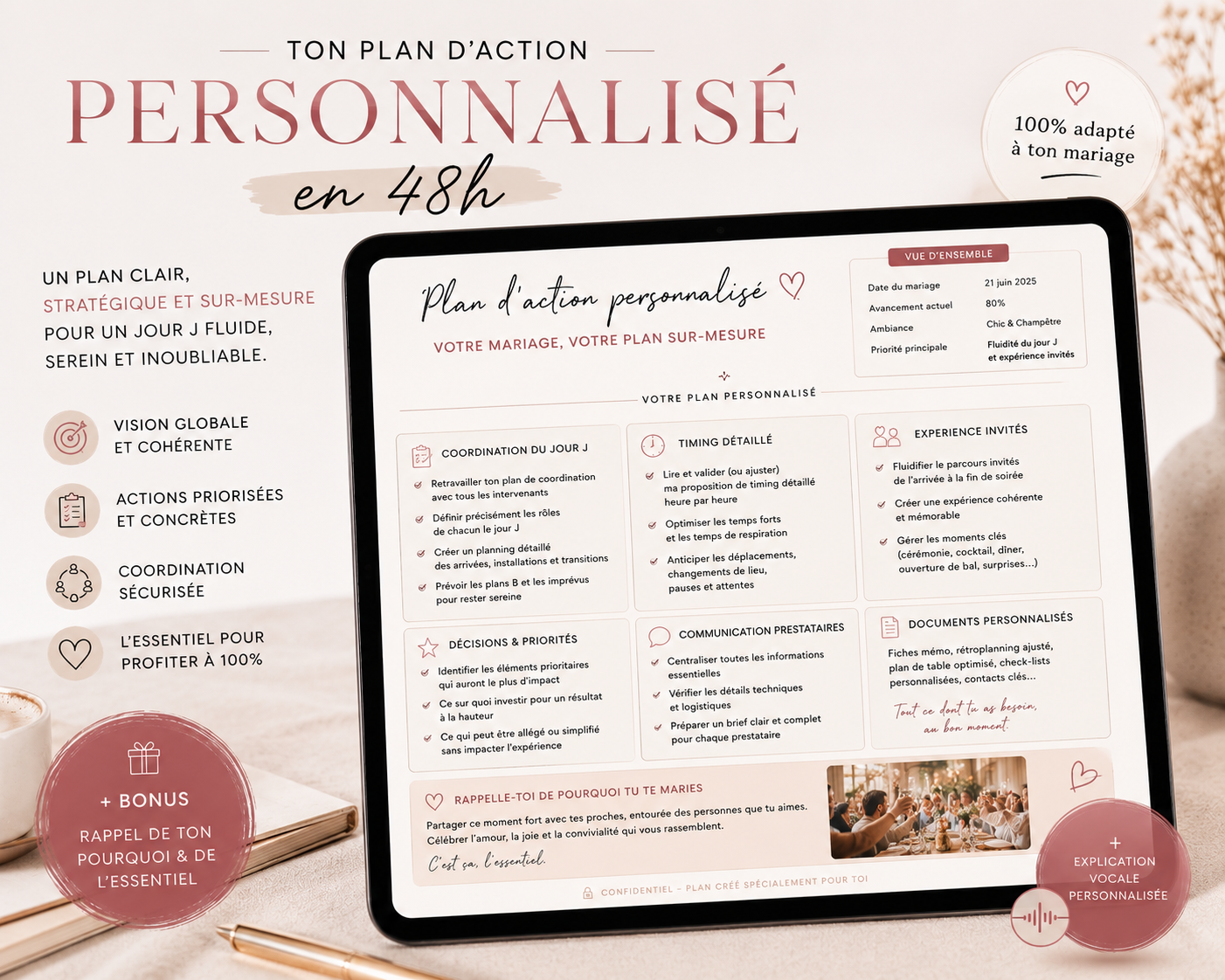 Clarity — Ton plan mariage personnalisé en 48h