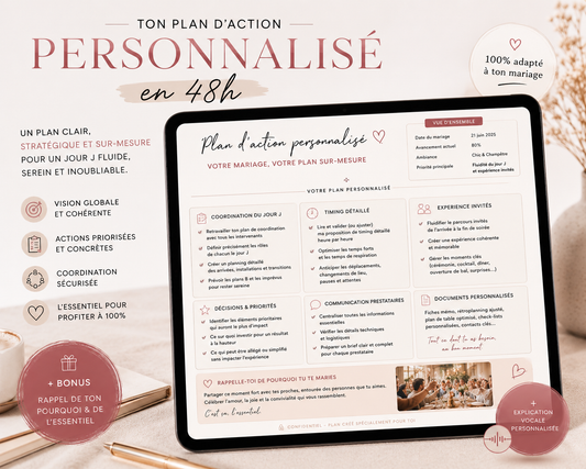 Clarity — Ton plan mariage personnalisé en 48h