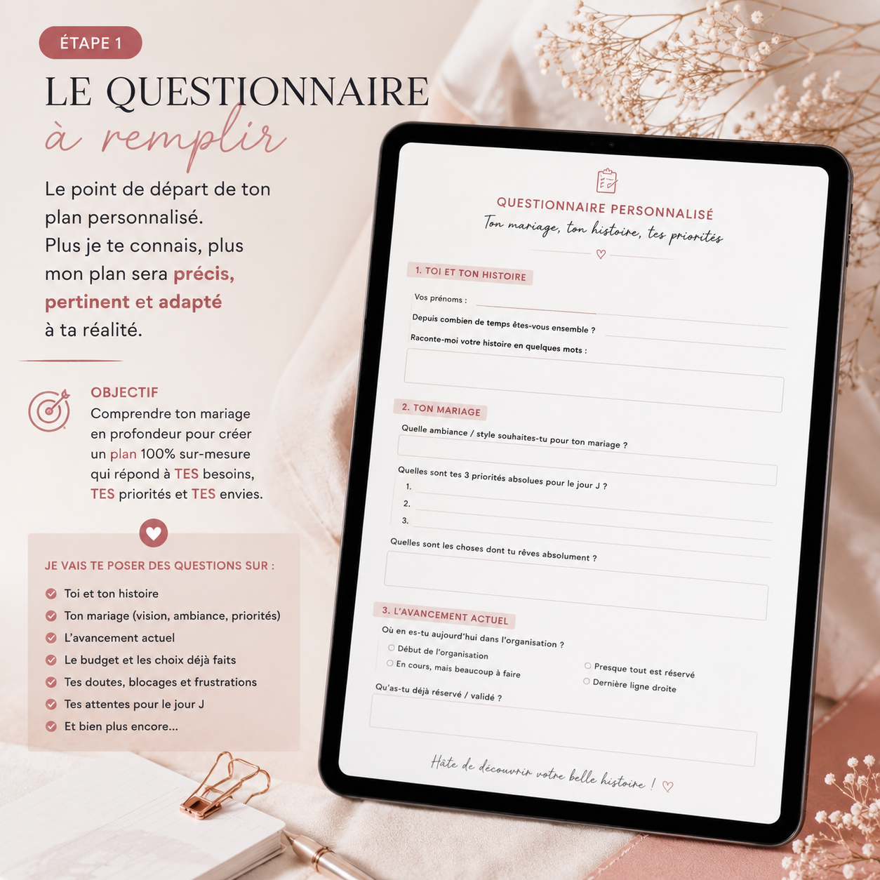 Clarity — Ton plan mariage personnalisé en 48h